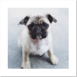 Low Poly Pug Posters and Art